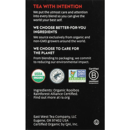 Choice Organics Herbal Tea, Rooibos, Bags