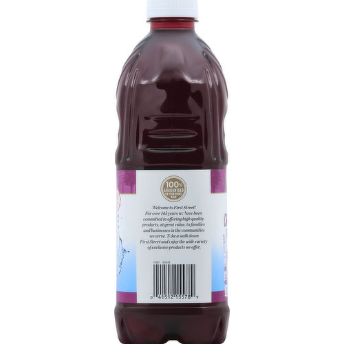 FIRST STREET Juice Cocktail, from Concentrate, Cranberry Grape
