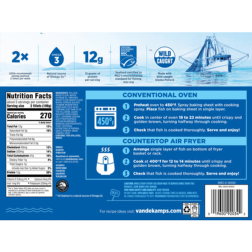 Van de Kamp's Crunchy Breaded Fillets