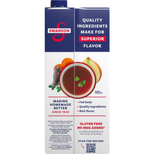 Swanson Beef Broth, Spicy
