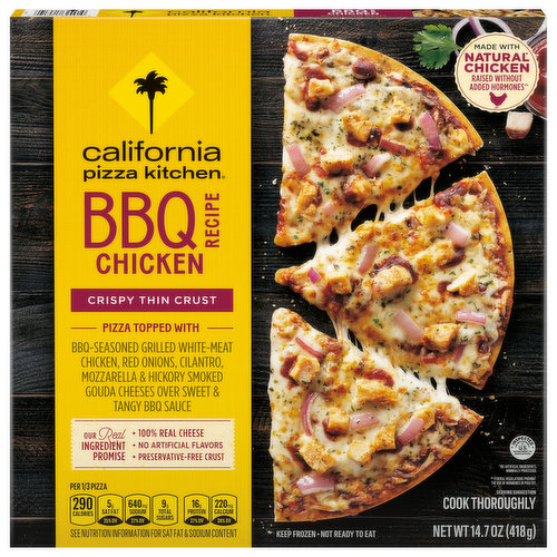 California Pizza Kitchen Pizza, BBQ Chicken Recipe, Crispy Thin Crust