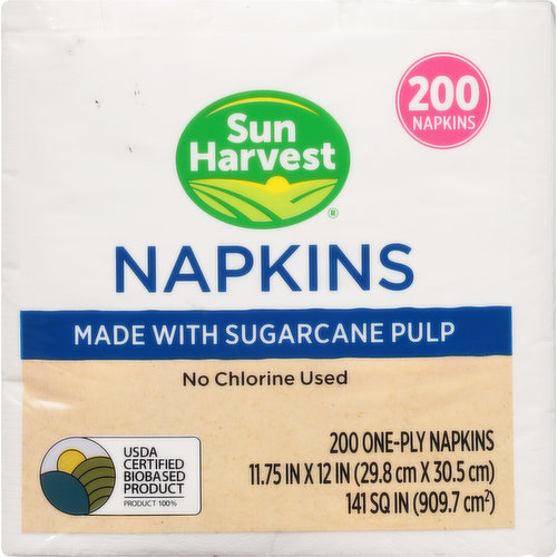 Sun Harvest Napkins, One-Ply