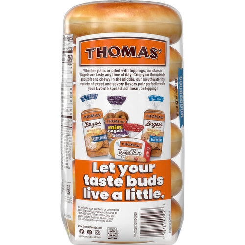 Thomas' Pre-Sliced Sourdough Bagels