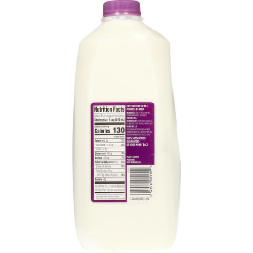 First Street Milk, 1% Milkfat, Low Fat