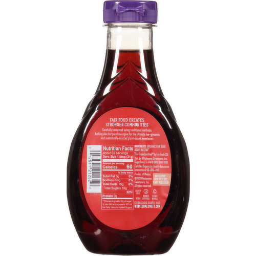 Wholesome Blue Agave, Organic, Raw