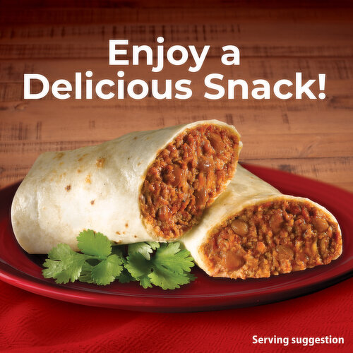El Monterey Burritos, Beef & Bean Red Chilli, Family Size, 8 Pack