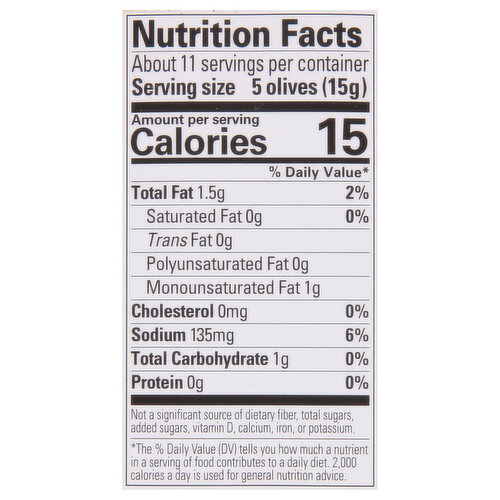 Early California Medium Pitted Green Ripe Olives