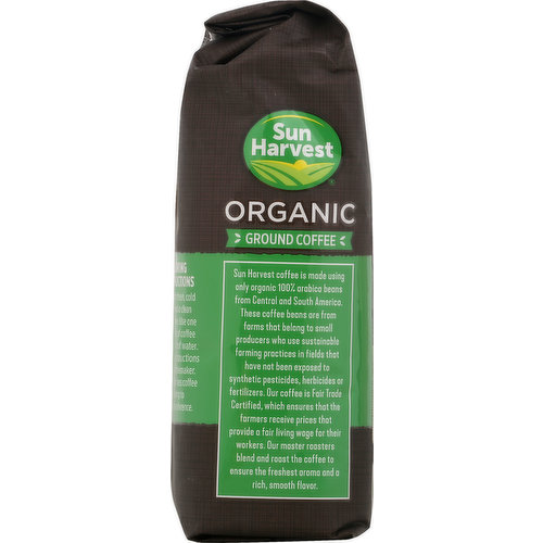 Sun Harvest Coffee, Organic, Ground, Dark, Guatemalan