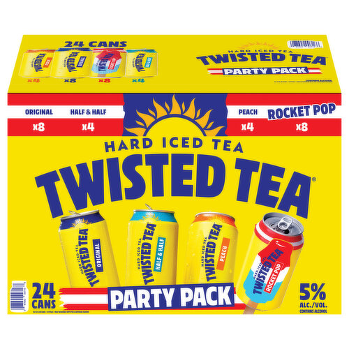 Twisted Tea Hard Iced Tea, Assorted, Party Pack