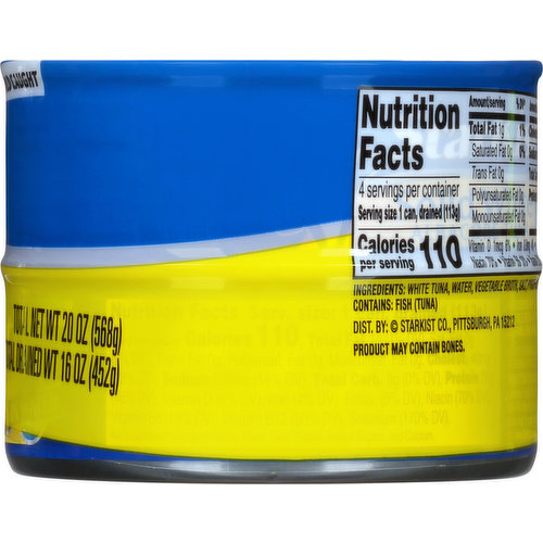 StarKist Tuna, Albacore, Solid White, 4 Pack