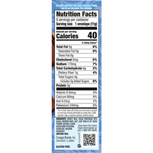 Swiss Miss Hot Cocoa Mix, Reduced Calorie, Milk Chocolate Flavor
