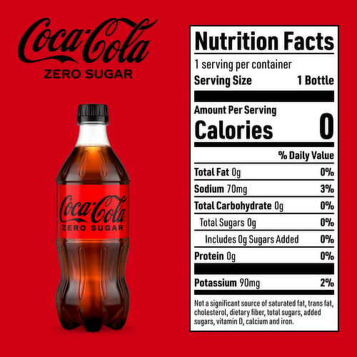 Coca-Cola Zero Sugar Zero Sugar Diet Soda 20 fl oz, 24 pack