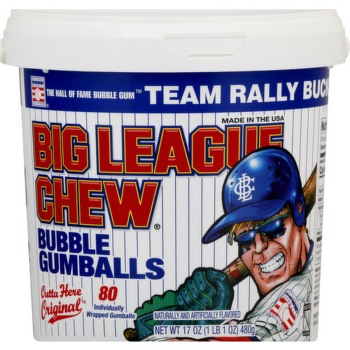 Big League Chew Bubble Gumballs, Outta Here Original