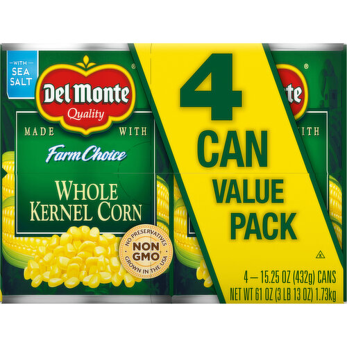 Del Monte Whole Kernel Corn Value Pack