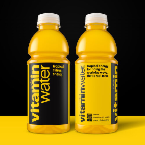 vitaminwater Energy Tropical Citrus Nutrient Enhanced Flavored Water Beverage