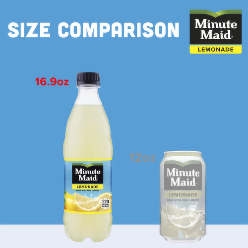 Minute Maid Lemonade Made W/ Real Lemons, 16.9 fl oz, 6 Ct