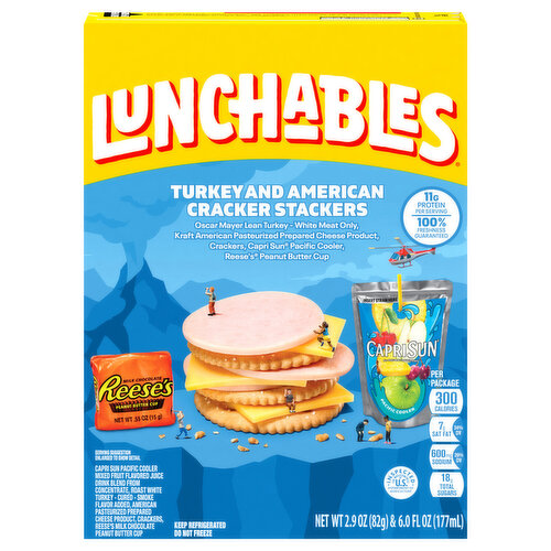 Lunchables Cracker Stackers, Turkey and American