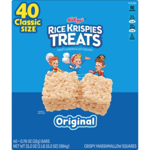 Rice Krispies Treats Crispy Marshmallow Squares, Original, Single Serve