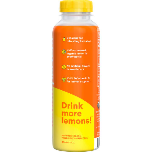 Lemon Perfect Organic Zero Sugar Peach Lemon Water