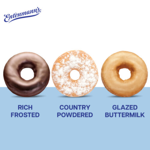 Entenmann's Assorted Rick Frosted, Powdered, Glazed Donuts, 8 count, 14.25 oz