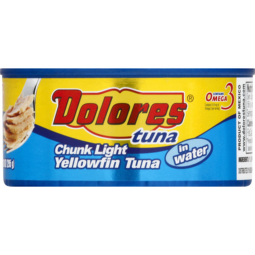Dolores Yellowfin Tuna, in Water, Chunk Light