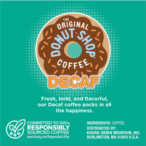 The Original Donut Shop Coffee, Medium Roast, Decaf, K-Cup Pods