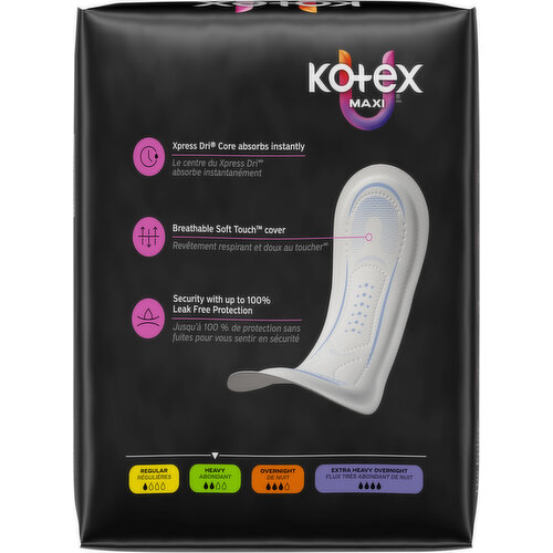 U by Kotex Heavy Maxi Pads