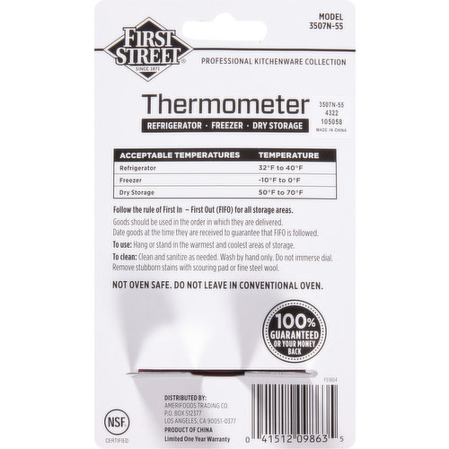 First Street Thermometer