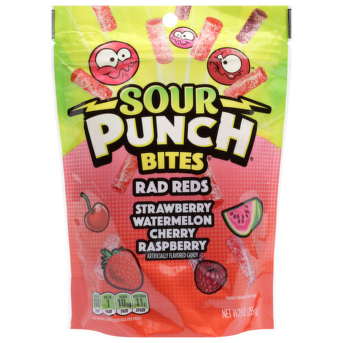 Sour Punch Bites Candy, Rad Reds, Assorted