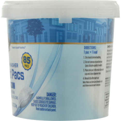 First Street Detergent Pacs, Automatic Dishwasher, Fresh Scent