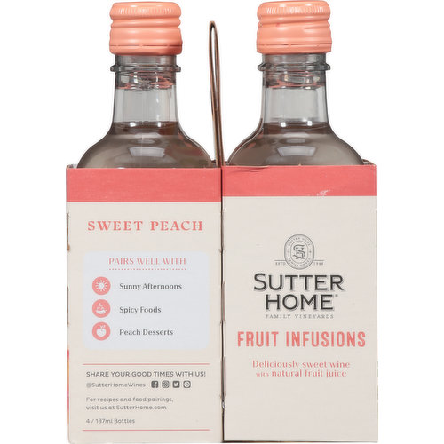Sutter Home Fruit Infusions, Sweet Peach