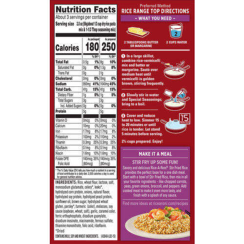 Rice-A-Roni Stir Fried Rice
