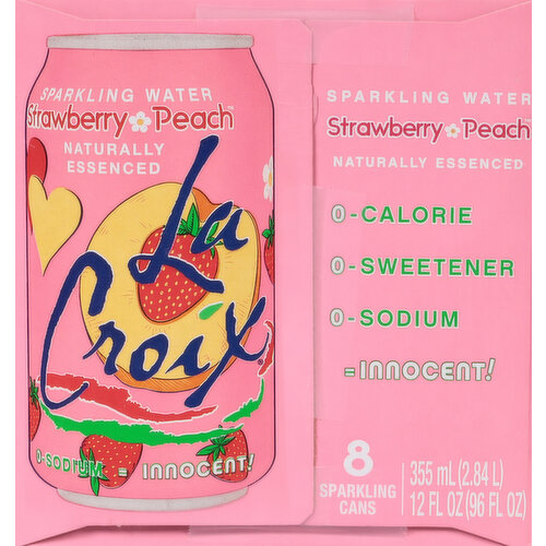 LaCroix Strawberry Peach Sparkling Water