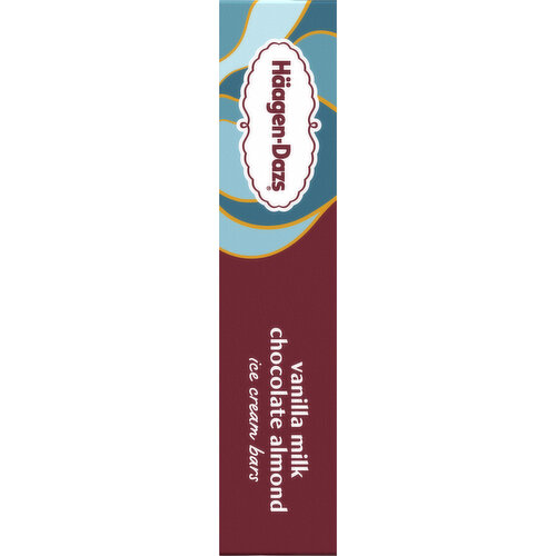 Haagen-Dazs Häagen-Dazs Vanilla Milk Chocolate Almond Ice Cream Snack Bars, 3 Count