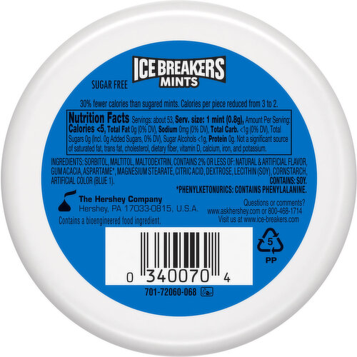 Ice Breakers Sugar Free Cool Mint Mints