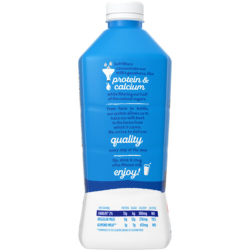 fairlife  2% Reduced Fat Ultra-Filtered Milk, Lactose Free