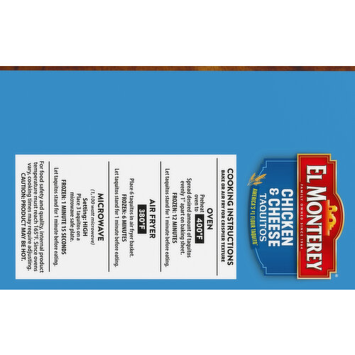 El Monterey Taquitos, Chicken & Cheese, Value Pack
