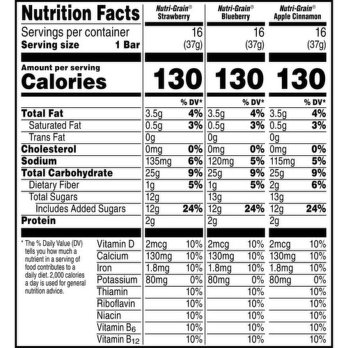 Nutri-grain Soft Baked Breakfast Bars, Variety Pack