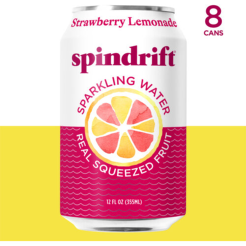 Spindrift Unsweetened Strawberry Lemonade