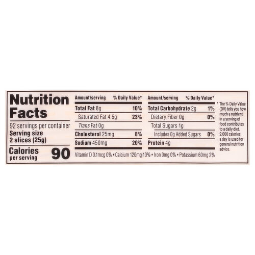 First Street Deli Slices Cheese, American