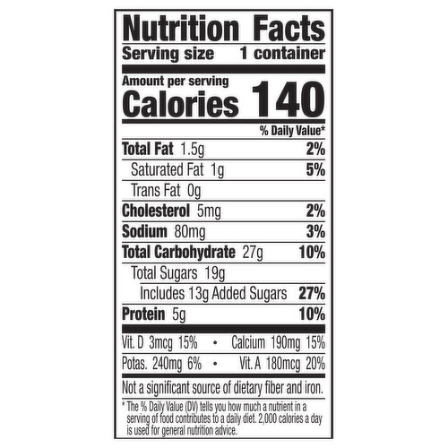 Yoplait Low Fat Mountain Blueberry Yogurt