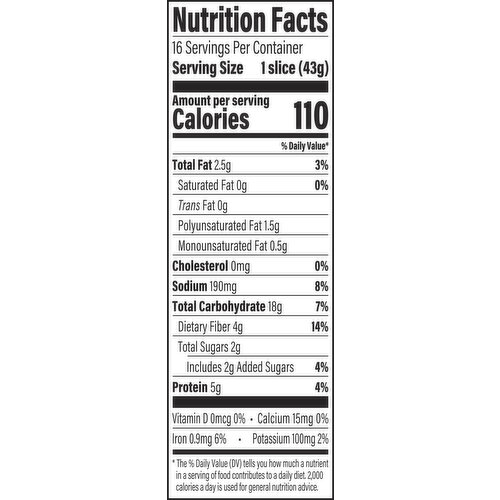 Oroweat 12 Grains and Seeds Bread, 24 oz