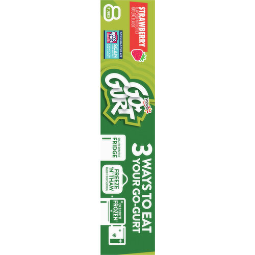 Go-Gurt Yogurt, Fat Free, Strawberry