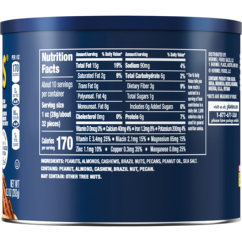 Planters Mixed Nuts, Salted