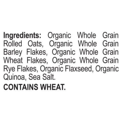 Better Oats Hot Cereal, with Flax Seeds, Organic, Bare