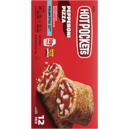 Hot Pockets Italian Style Seasoned Crust Pepperoni Pizza Sandwiches