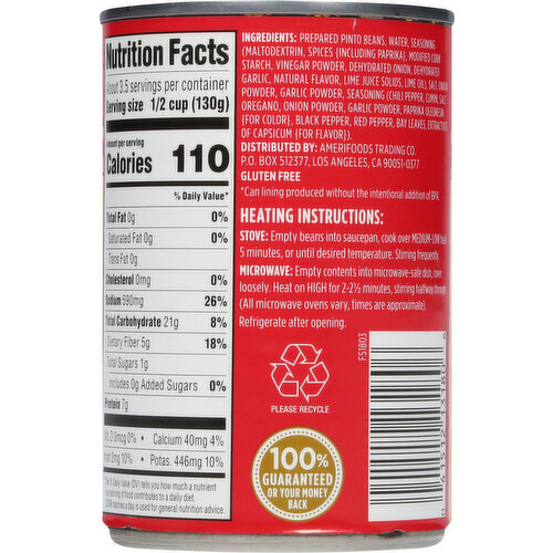 First Street Fat Free Refried Beans