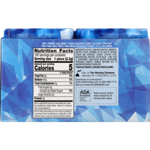 Ice Breaker Cubes Gum, Peppermint, Sugar Free 