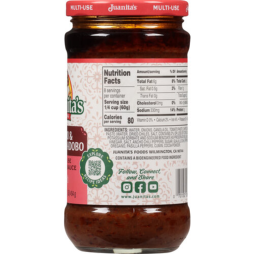 Juanita's Multi-Use Ancho & Guajillo Adobo Cooking Sauce
