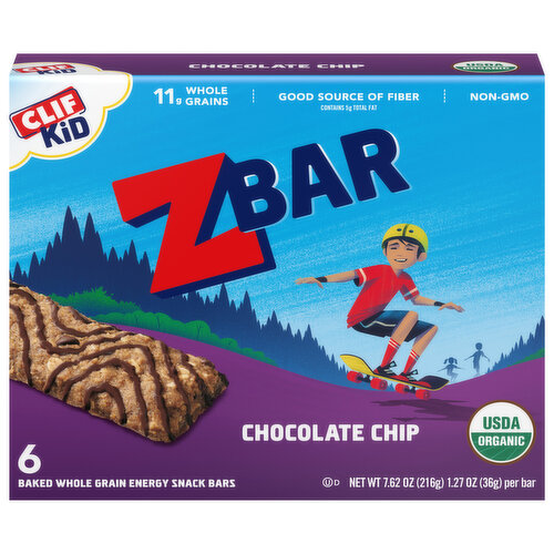 Zbar Energy Snack Bars, Chocolate Chip